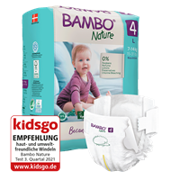 Bambo Nature ecolabeled baby diapers size 4