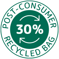 30% post-consumer gerecycled logo