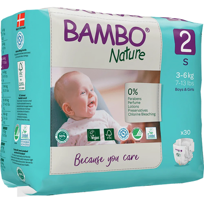 Bambo Nature Windeln Größe 2 (3-6 kg), 30 St