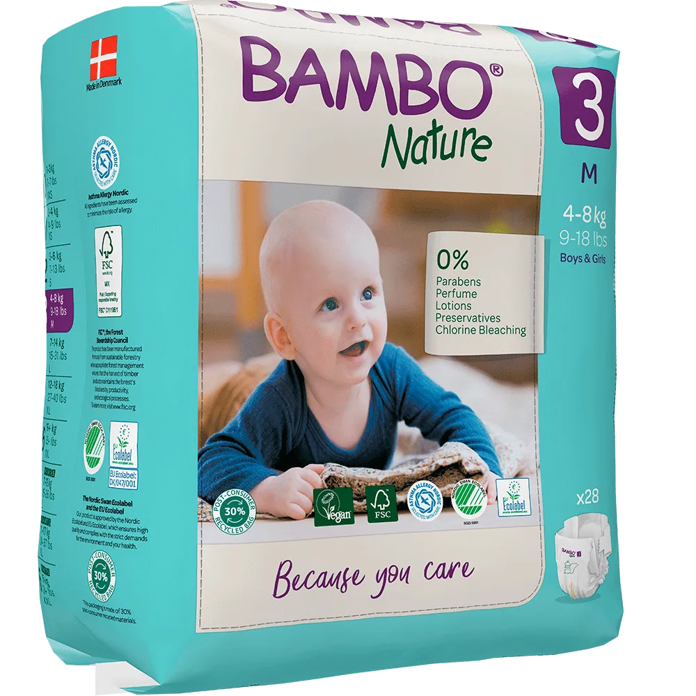 Bambo Nature Windeln Größe 3 (4-8 kg), 28 St
