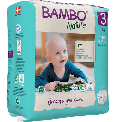 Bambo Nature Windeln Größe 3 (4-8 kg), 28 St