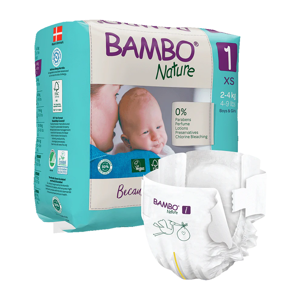 Bambo Nature Windeln Größe 1 (2-4 kg), 22 St