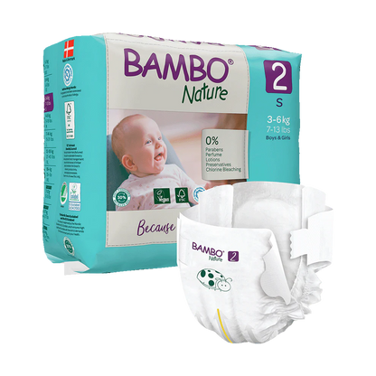 Bambo Nature Windeln Größe 2 (3-6 kg), 30 St