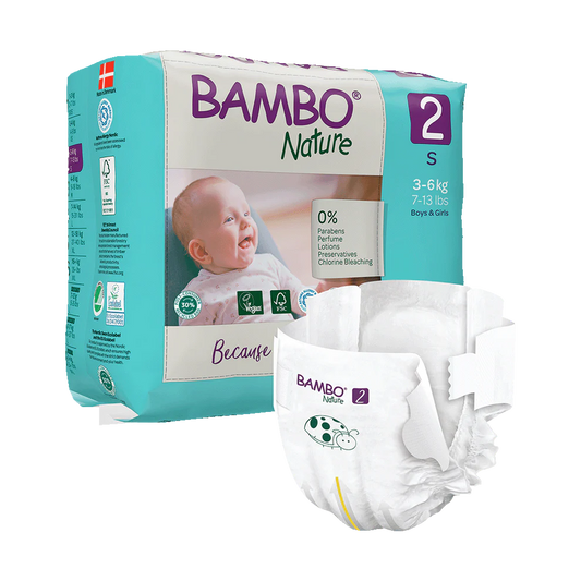 Bambo Nature Windeln Größe 2 (3-6 kg), 30 St