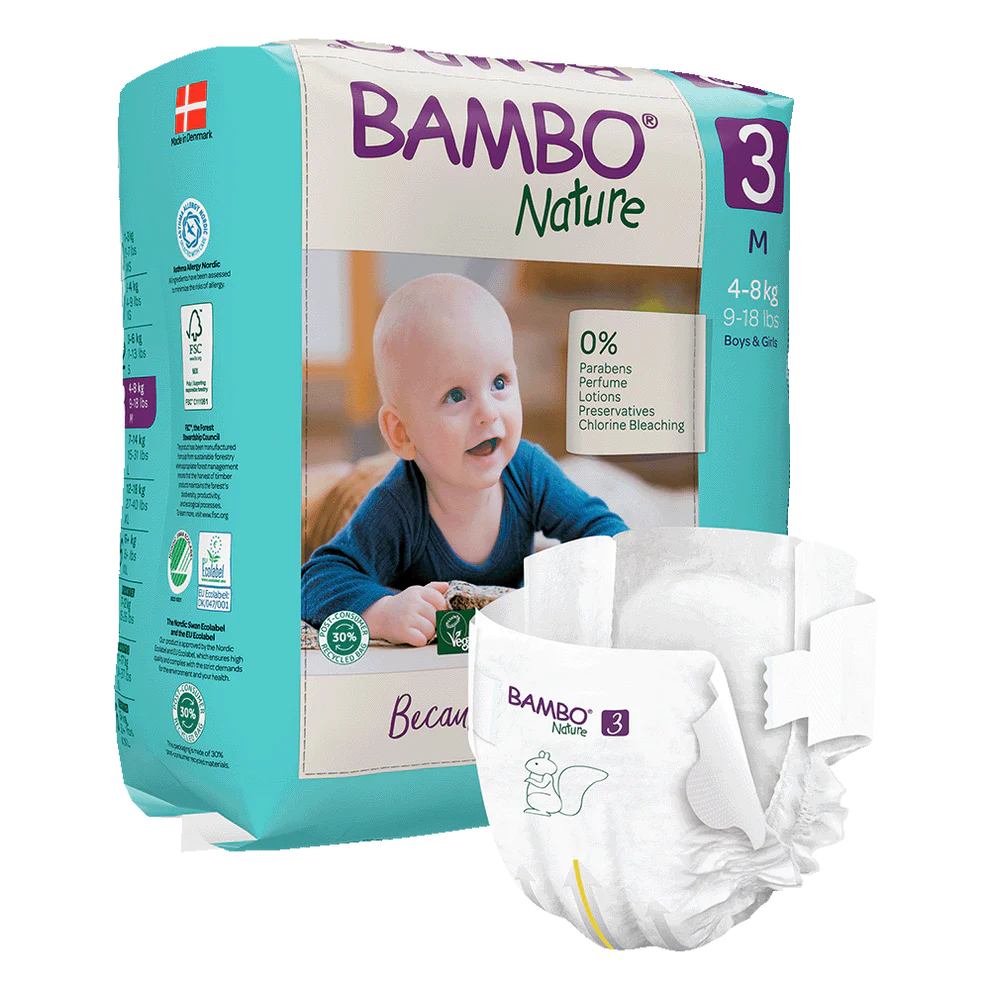 Bambo Nature Windeln Größe 3 (4-8 kg), 28 St